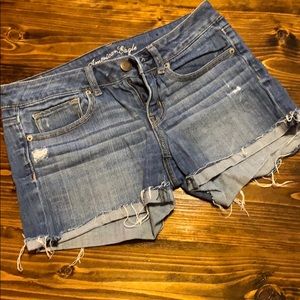 American Eagle denim midi short